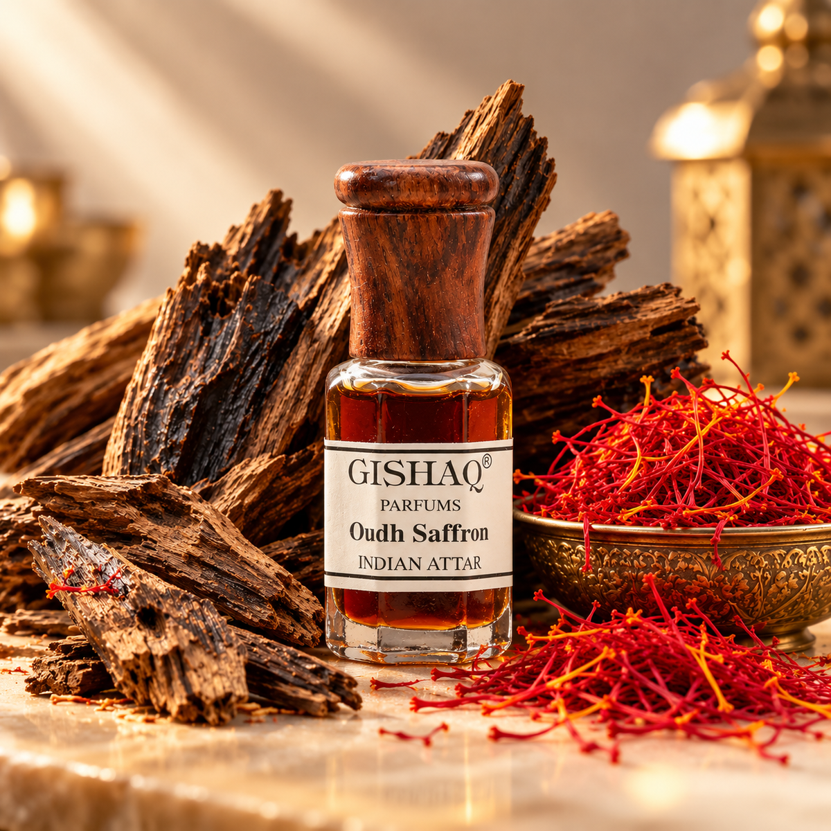 Oudh and Saffron Inspired Attar by Gishaq Parfums