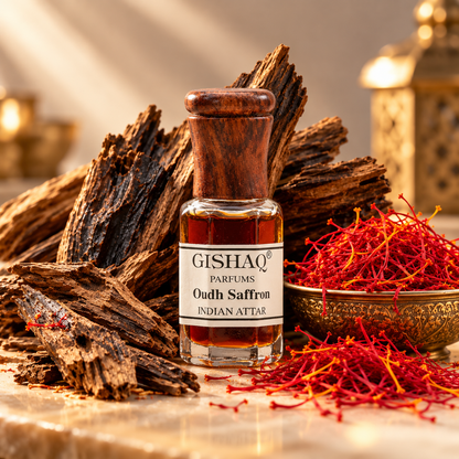 Oudh and Saffron Inspired Attar by Gishaq Parfums